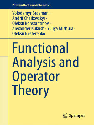 cover image of Functional Analysis and Operator Theory